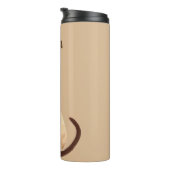 Sasha Siamese Katze Sitzen Rückansicht Kätzchen Cu Thermosbecher (Nach rechts gedreht)