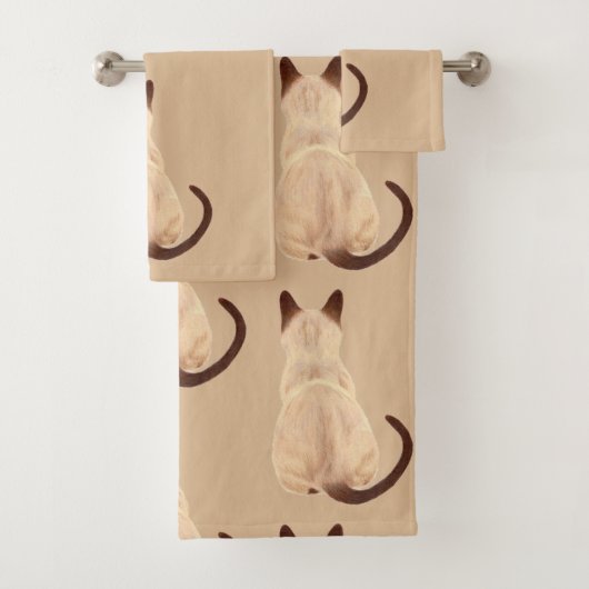 Sasha siamesische badhandtuch set (Insitu)