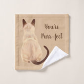 Sasha siamesische badhandtuch set (Waschlappen)