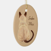 Sasha siamesische Katze, die hintere Keramikornament (Rechts)