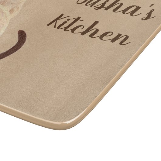 Sasha siamesische Katzen-LiebhaberKitty, der weg Schneidebrett (Ecke)