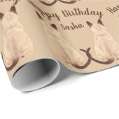 Sasha siamesische Katzen-sitzende Geschenkpapier (Rolleneckpunkt)