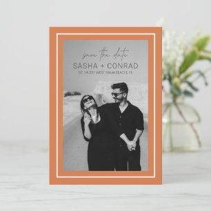 Sasha Sunset Modern Wedding Save The Date