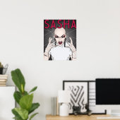 Sasha Velour Poster (Heimbüro)