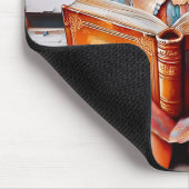 SASHA ~ Vintage Girl Lest Ihr Buch ~ Mousepad (Ecke)