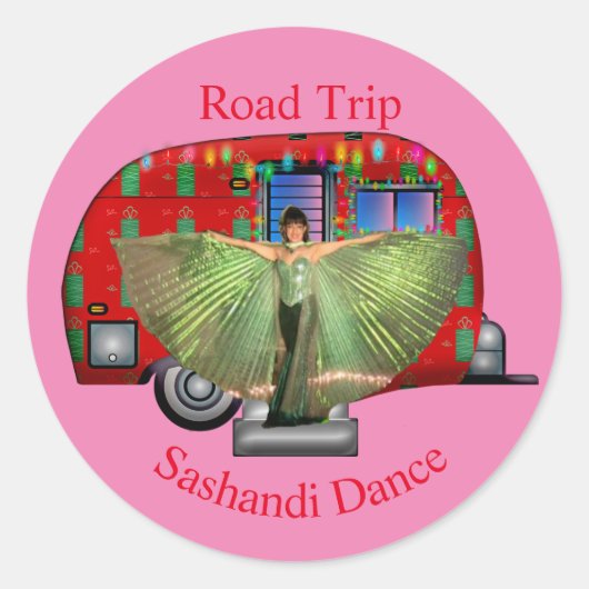 Sashandi Dance Road Trip Thunder_Cove Runder Aufkleber (Vorderseite)