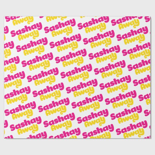 Sashay Away. Geschenkpapier (Flach)