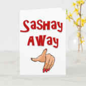 Sashay Away Karte (Gelbe Blume)