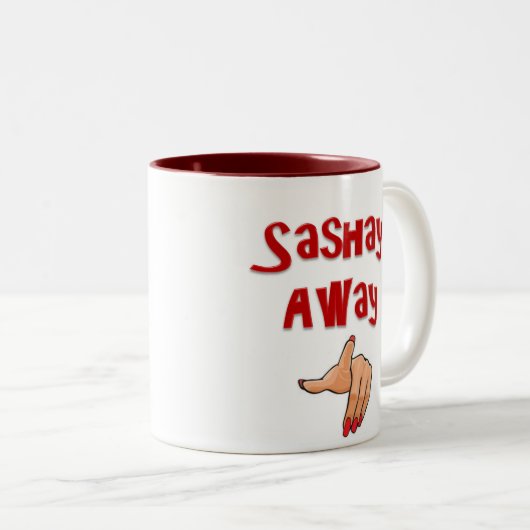 Sashay Away Zweifarbige Tasse (VorderseiteRechts)