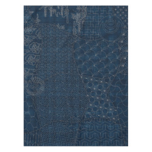 Sashiko-ähnlicher Stickerei Entwurf - Tischdecke