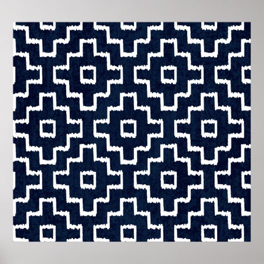 Sashiko Muster: Traditionelle japanische Stickerei Poster (Vorne)