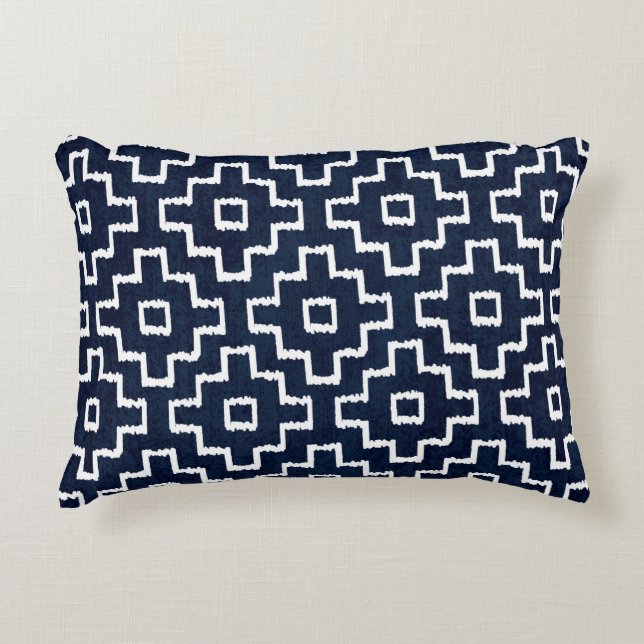 Sashiko seamless indigo dye pattern with tradition dekokissen (Vorderseite)
