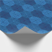 Sashiko Snowflake Patchwork Wrapping Paper Geschenkpapier (Ecke)