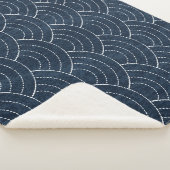 Sashiko Stickerei: Indisches japanisches Muster. Sherpadecke (3/4)