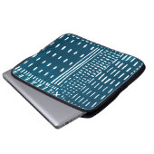 Sashiko Stitches Laptopschutzhülle (Vorne Knopf)