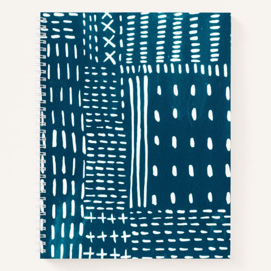 Sashiko Stitches Notizblock (Vorderseite)