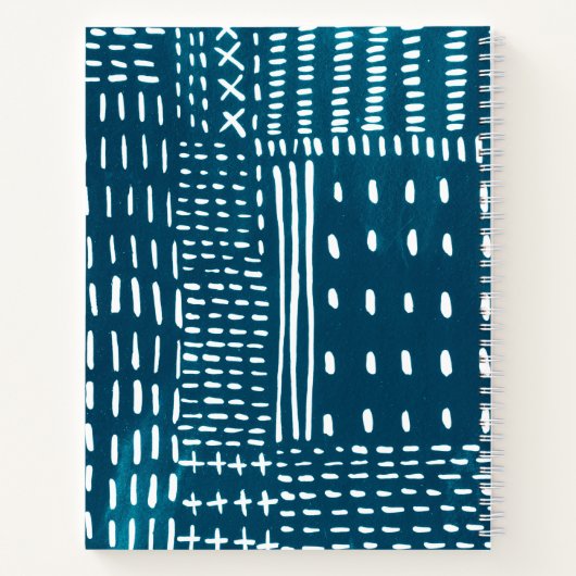 Sashiko Stitches Notizblock (Rückseite)