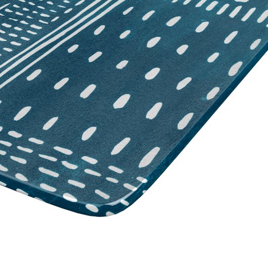 Sashiko Stitches Schneidebrett (Ecke)