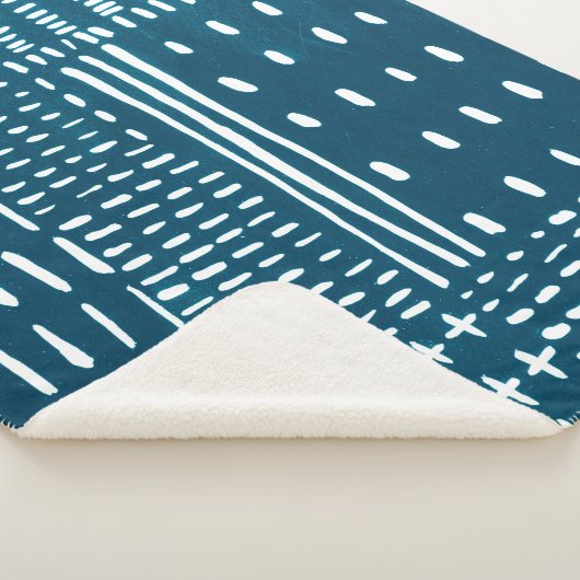 Sashiko Stitches Sherpadecke (3/4)