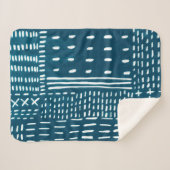 Sashiko Stitches Sherpadecke (Vorderseite (Horizontal))