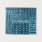 Sashiko Stitches Wandteppich (Vorderseite (Horizontal))