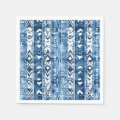 Sashiko White und Blue Serviette (Vorderseite)