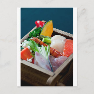 Sashimi in Japan, japanische Küche Postkarte