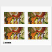 Sashimi Lmon Fisch Fisch Fisch Japanisch Rechteckiger Aufkleber (Blatt)