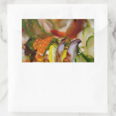 Sashimi Lmon Fisch Fisch Fisch Japanisch Rechteckiger Aufkleber (Tasche)