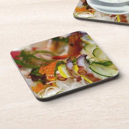 Sashimi Lmon Fisch Fisch Fisch Japanisch Untersetzer (Linke Seite)