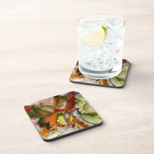 Sashimi Lmon Fisch Fisch Fisch Japanisch Untersetzer (Rechte Seite)