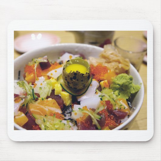 Sashimi Lmon Thunfisch Meeresfrüchte Kaviar Japani Mousepad (Vorne)