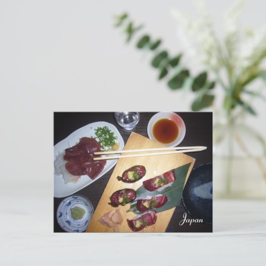 Sashimi Postkarte (Stehend Vorderseite)