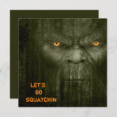 SASKATCH, BIGFOOT EINLADUNG (Vorne/Hinten)