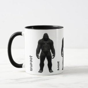 SASKATCH BIGFOOT GANZ - GRUNDANSICHT - NAMEN TASSE
