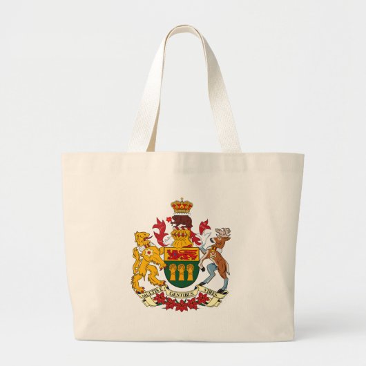 Saskatchevan Wappen Taschen-Tasche Jumbo Stoffbeutel (Vorne)