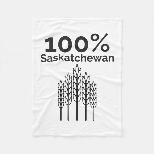 Saskatchewan-Bauer Fleecedecke (Vorderseite)