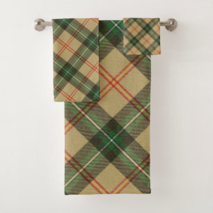 Saskatchewan Canada Provincial Tartan Badhandtuch Set