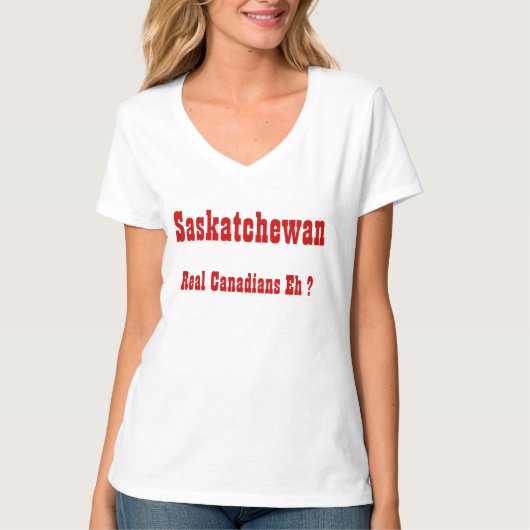 Saskatchewan echte Kanadier T-Shirt (Vorderseite)