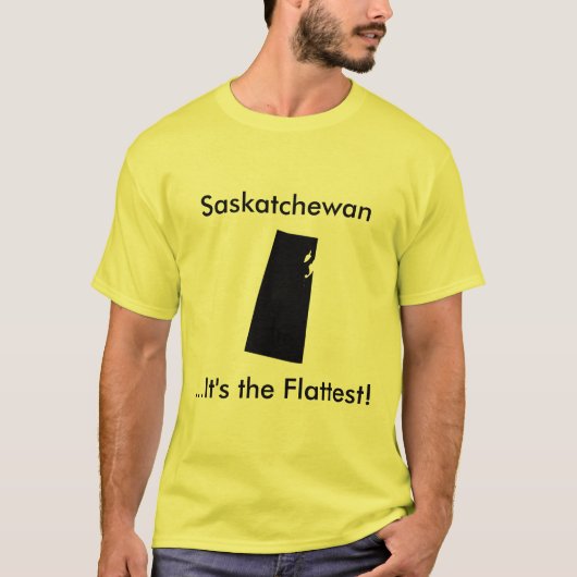 Saskatchewan. Es ist das flachste! T-Shirt (Vorderseite)
