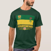 Saskatchewan Flag Apparel T-Shirt (Vorderseite)