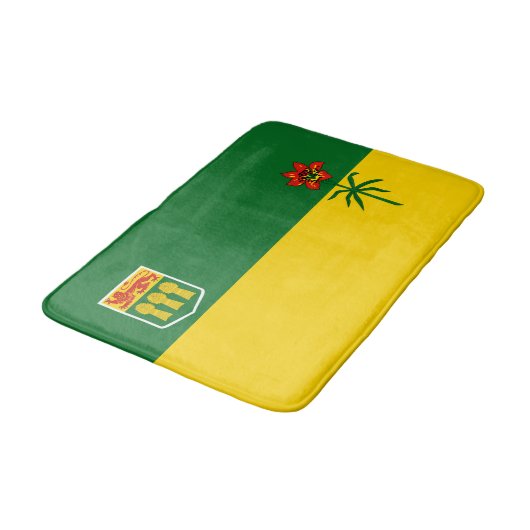 Saskatchewan Flag Badematte (Schrägansicht)