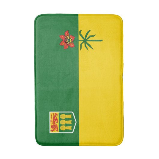 Saskatchewan Flag Badematte (Vorderseite Vertikal)