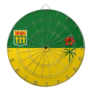 Saskatchewan Flag Dartscheibe