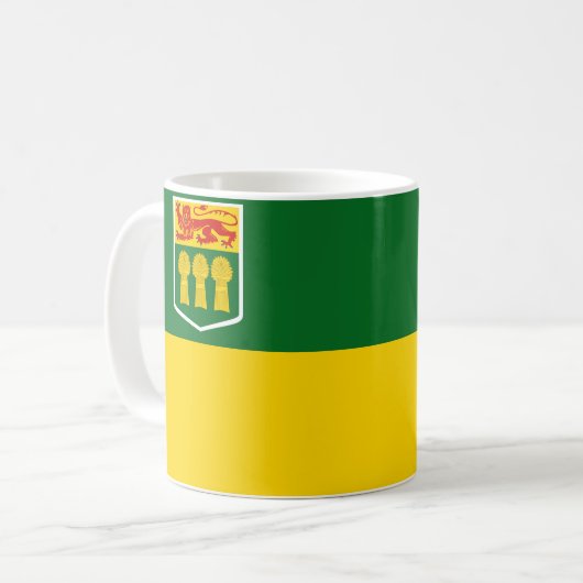 Saskatchewan Flag Kaffeetasse (Vorderseite Links)