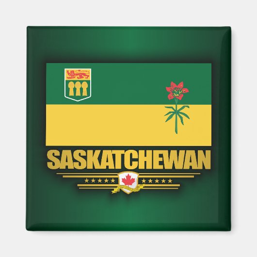 Saskatchewan Flag Magnet (Vorne)