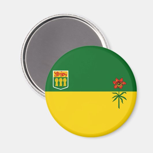 Saskatchewan Flag Magnet (Vorderseite/Rückseite)