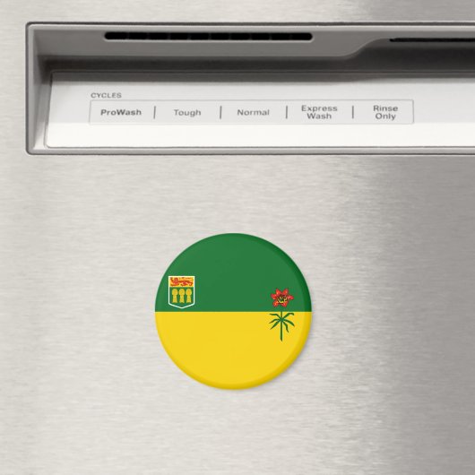 Saskatchewan Flag Magnet (In Situ (Geschirrspüler))