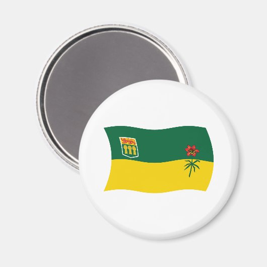 Saskatchewan Flag Magnet (Vorderseite/Rückseite)