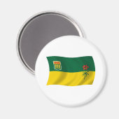 Saskatchewan Flag Magnet (Vorderseite/Rückseite)